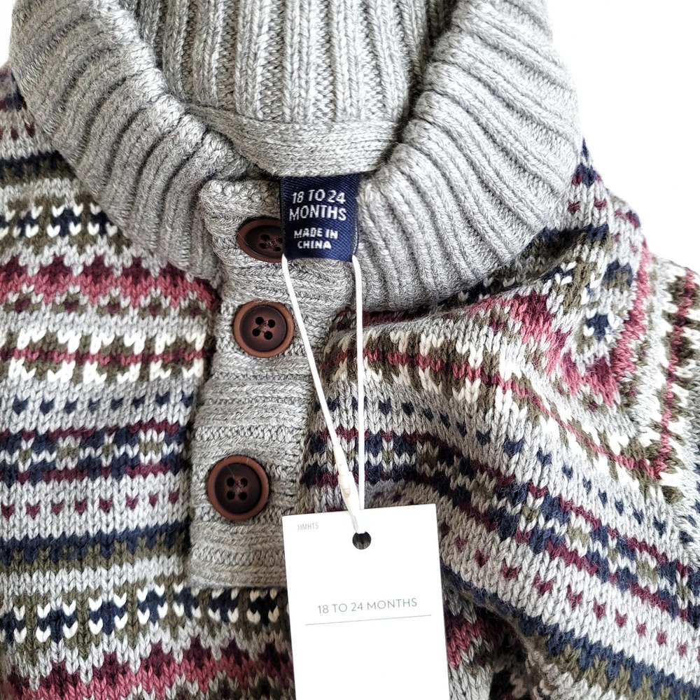 Janie & Jack 18-24 Months Fair Isle Fall Holiday Sweater NWT - Picture 5 of 6